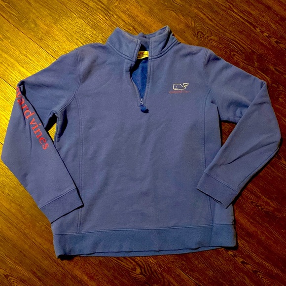 Vineyard Vines Quarter Zip Blue Sweatshirt women’s M - Picture 1 of 4